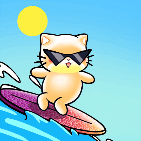 Happy Cat GIF by Mochimons.gif